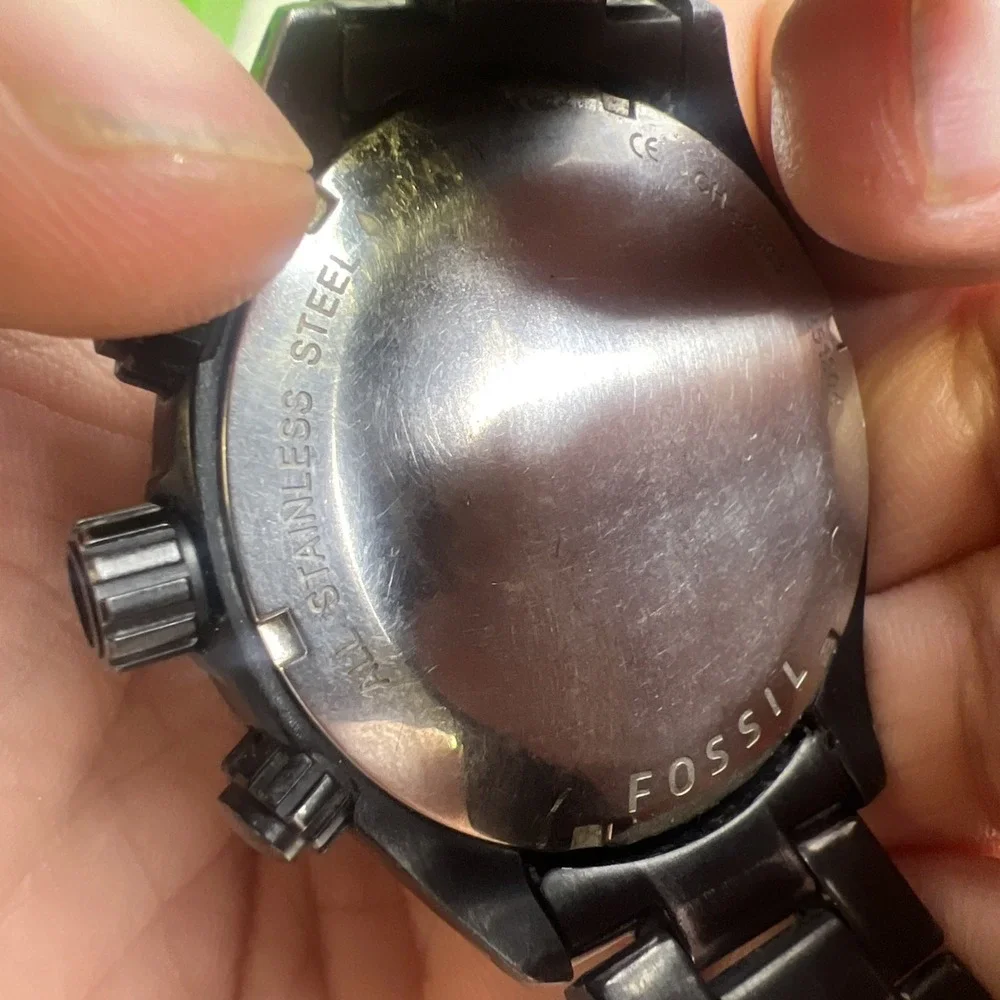 Fossil Watch CH-2803 Mens‎ Chronograph 47mm Time + Date Quartz Untested